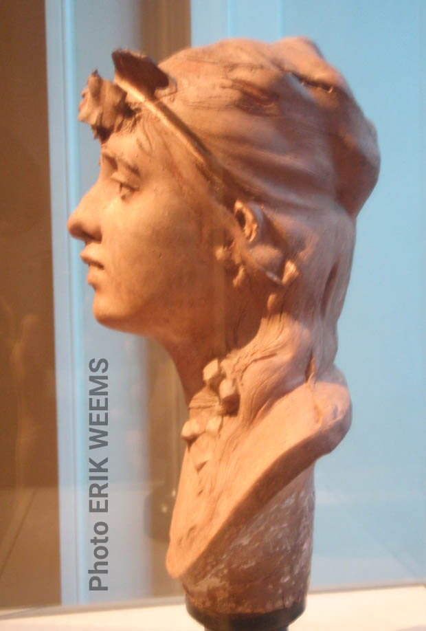 Profile art by Auguste Rodin - Profile of a Young Girl