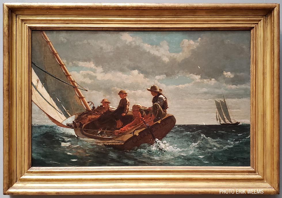 Breezing Up A Fair Wind Oil Painting by Winslow Homer 1873-1876