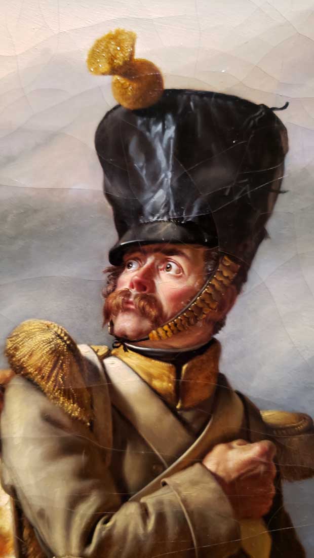Detail from Military event from Napoleon Campaign by Jean-Claude Bonnefond