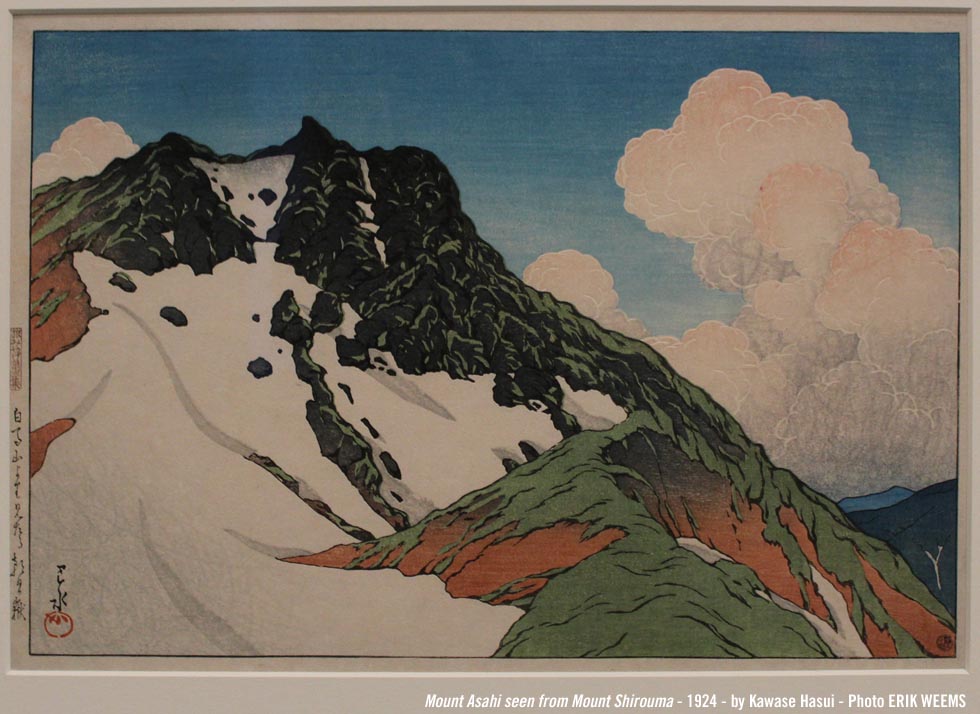 Mount Asahi seen from Mount Shirouma - 1924 - by Kawase Hasui - Photo ERIK WEEMS