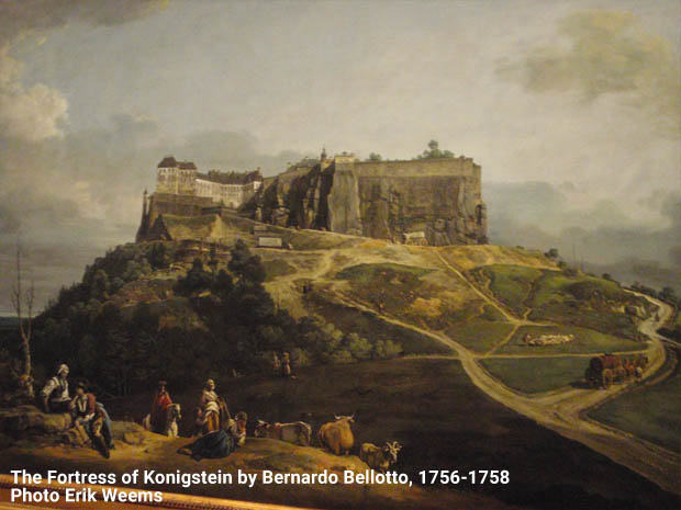 The Fortress of Konigstein - The by Bernardo Bellotto, 1756-1758