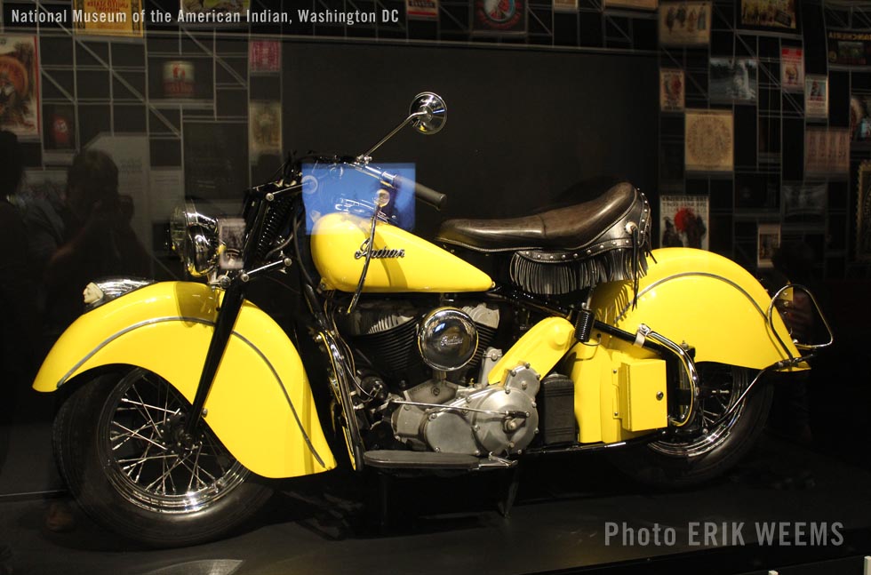Indian Motorcycle at Museum of the American Indian Washington DC