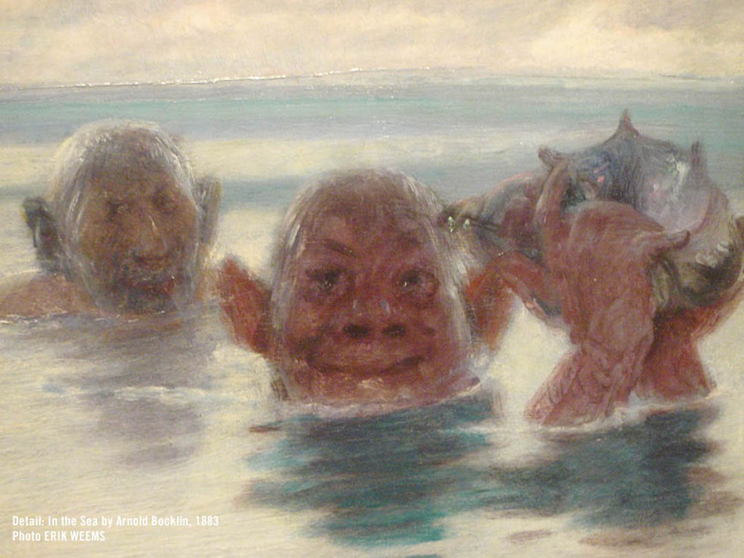 Detail from IN THE SEA by Arnold Bocklin