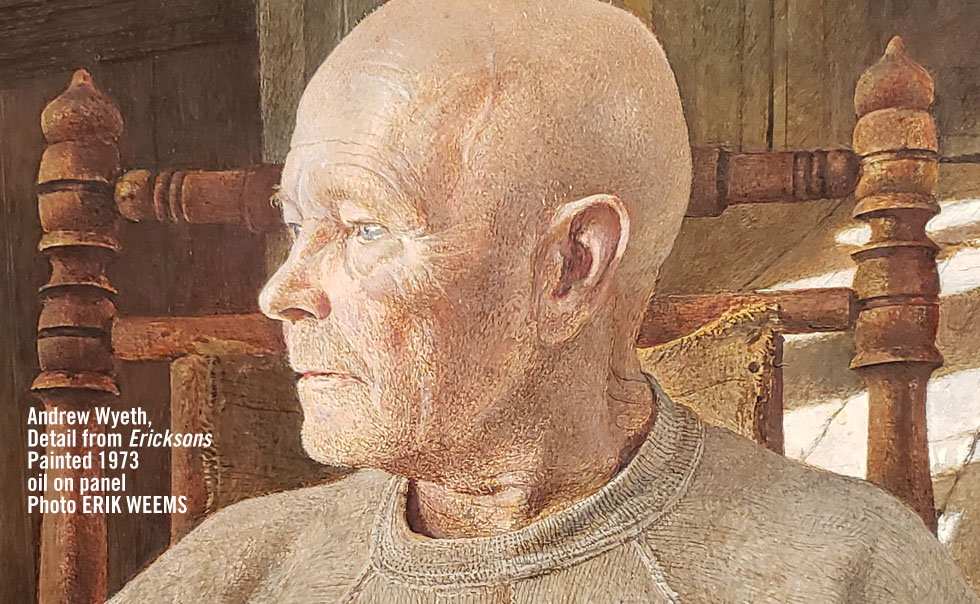 Andrew Wyeth Ericksons detail image - by Andrew Wyeth