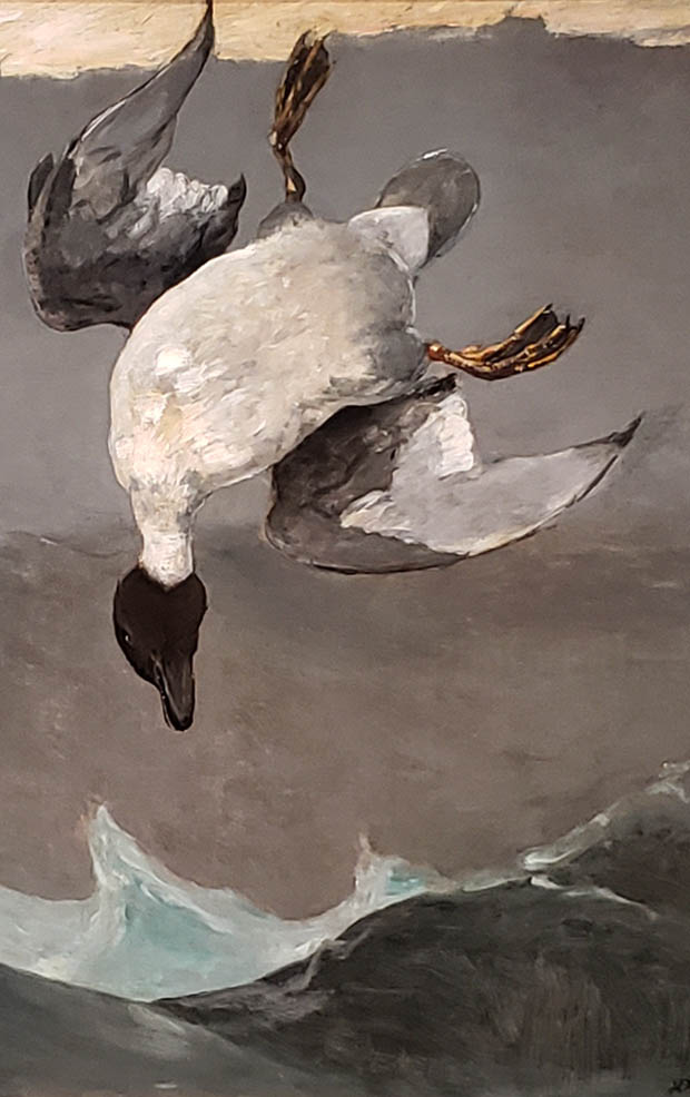 Right and Left by Winslow Homer - Detail