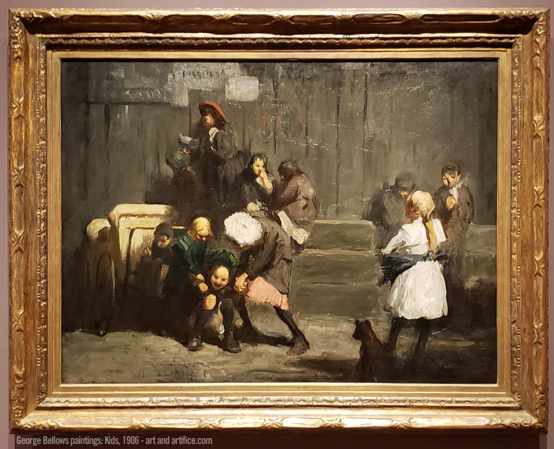 George Bellows painting 1906 titled KIDS