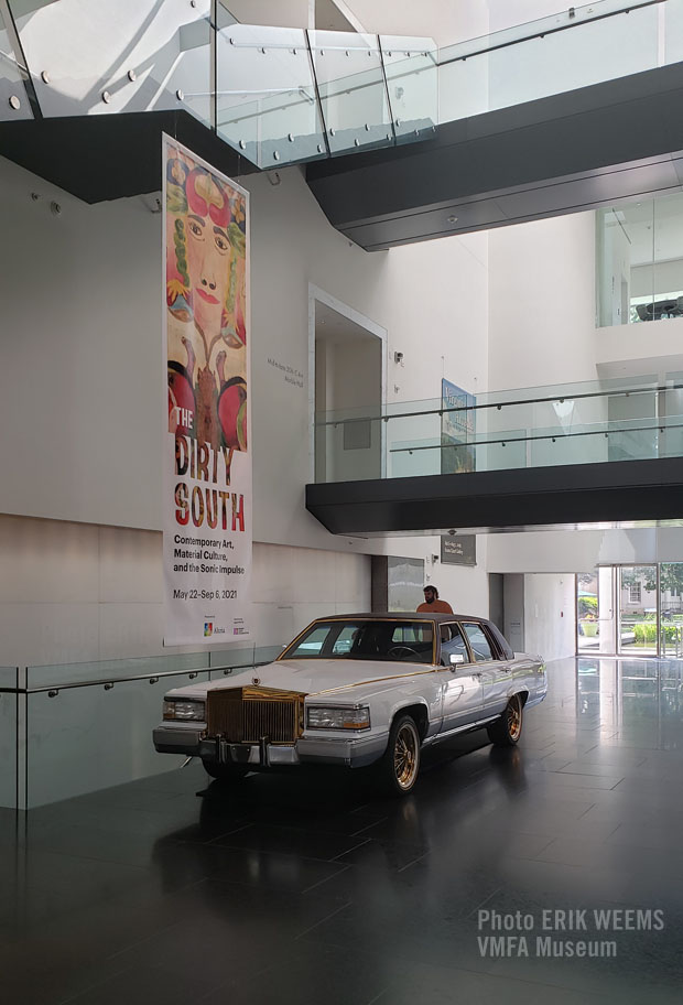 Dirty South Cadillac car at the VMFA Museum