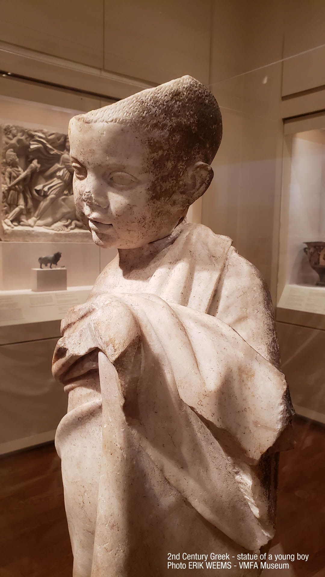 Statue of a young boy - Greek 2nd century