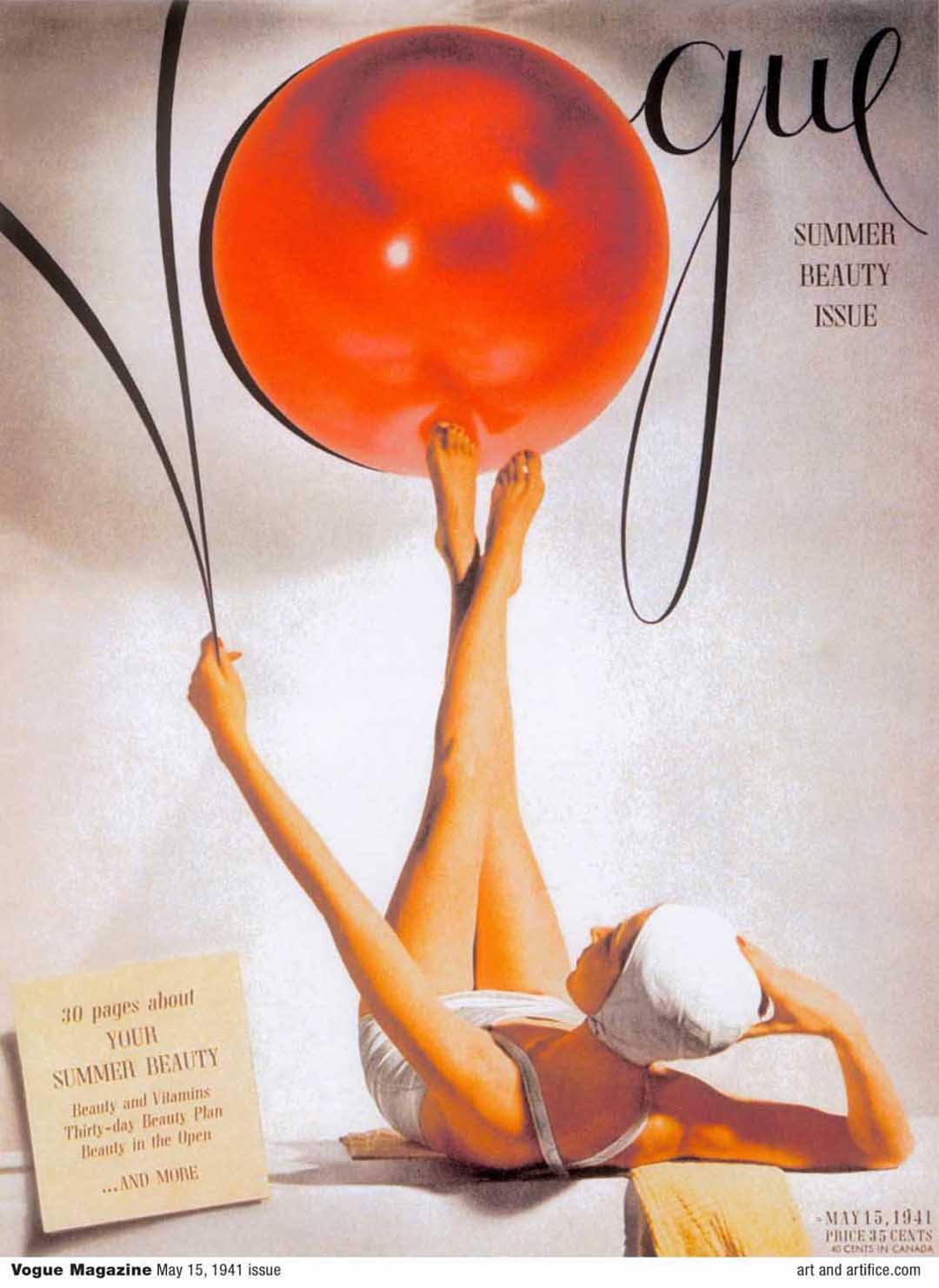 Vogue Magazine Summer Cover 1941 May 15
