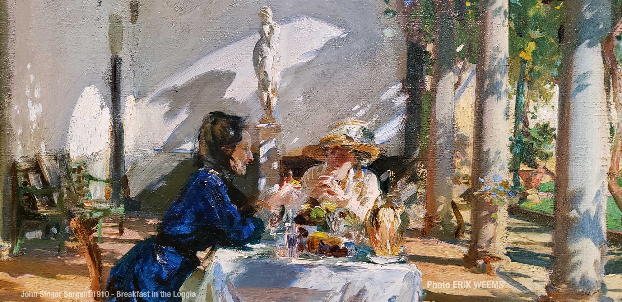 John Singer Sargent 1910 - Breakfast in the Loggia