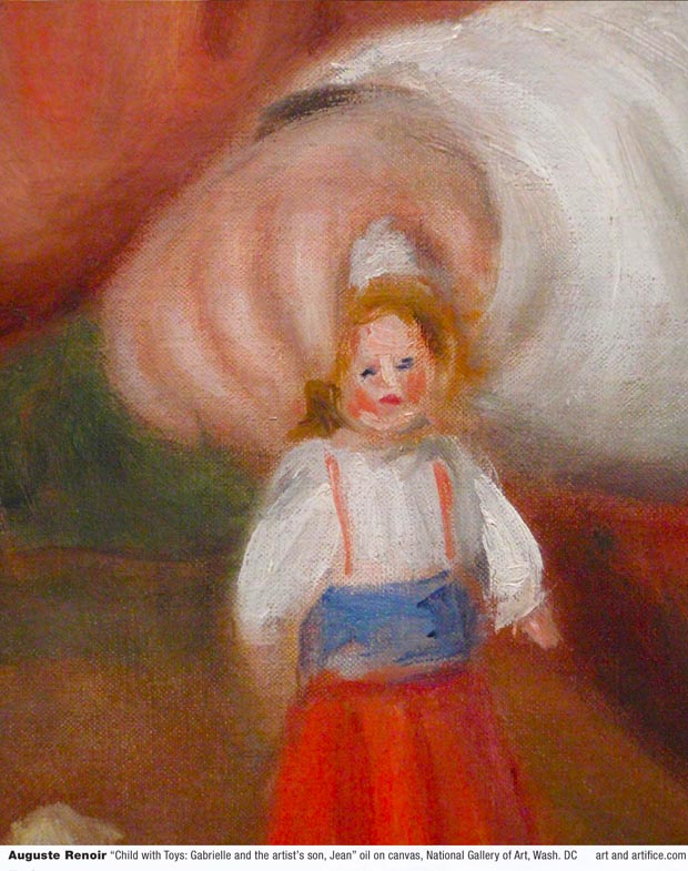 Auguste Renoir-Child with Toys - Detail 2