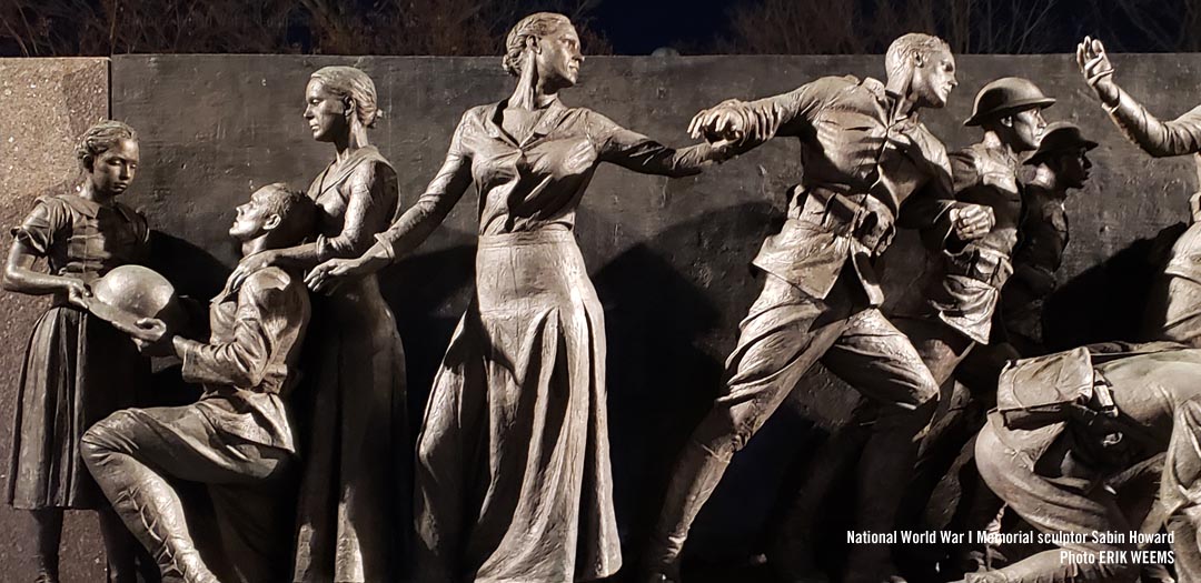 The World War 1 Memorial by sculptor Sabin Howard