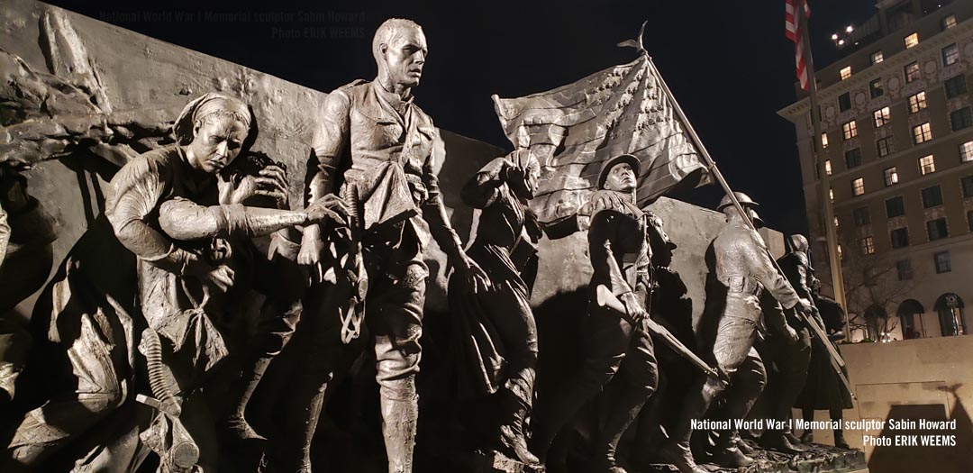 The World War 1 Memorial by sculptor Sabin Howard