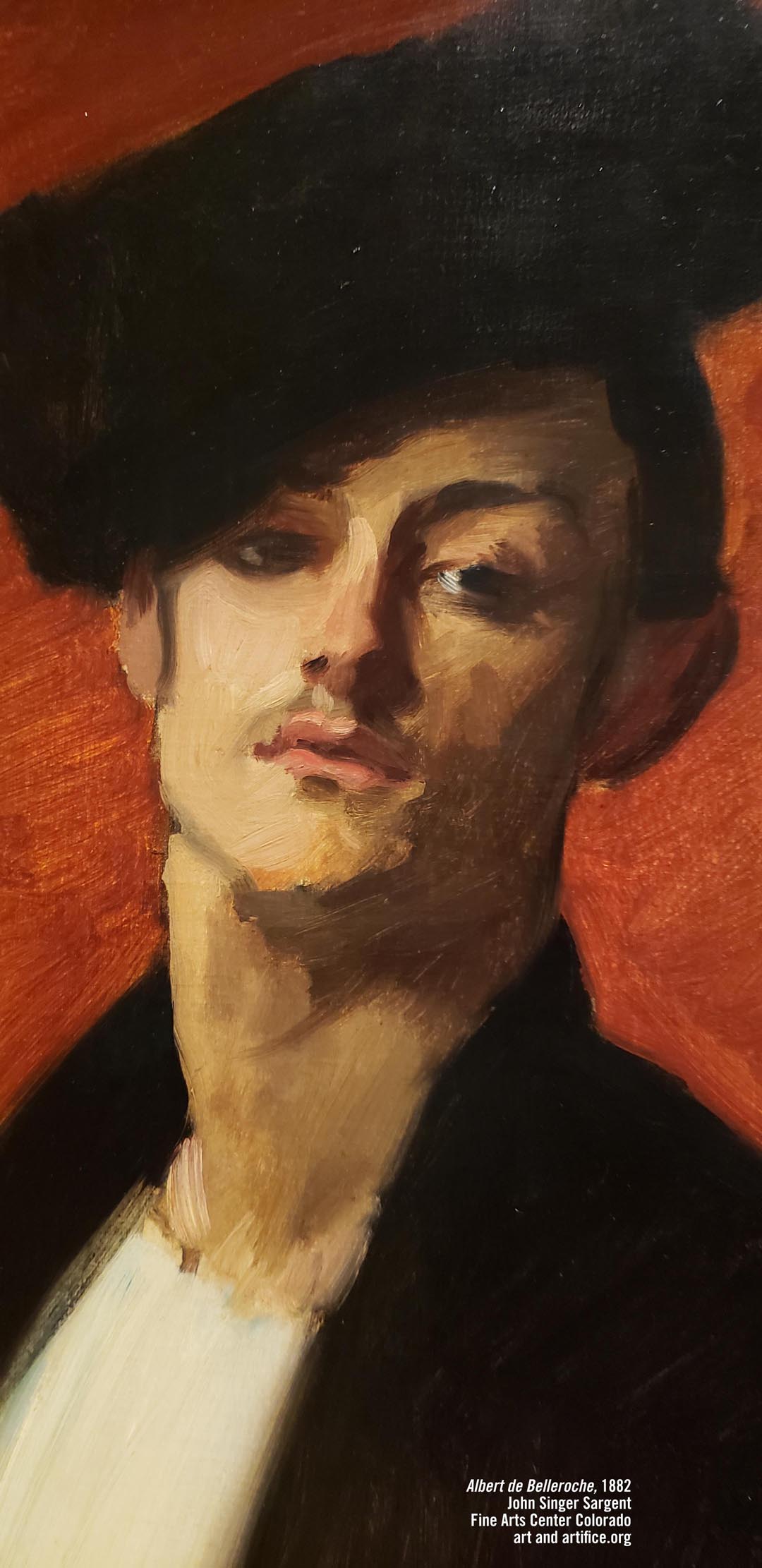 Albert de Belleroche portrait by john Singer Sargent